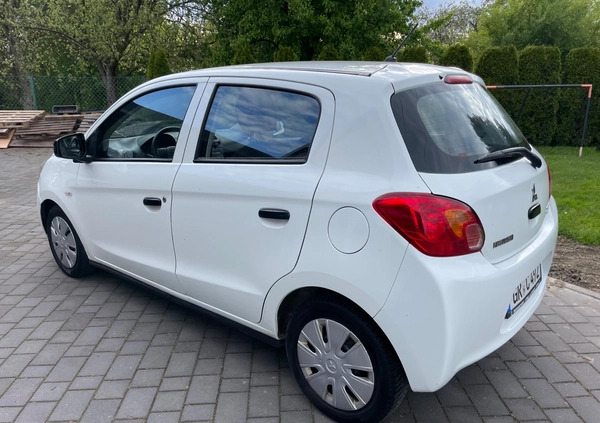 Mitsubishi Space Star cena 14988 przebieg: 169000, rok produkcji 2015 z Wielichowo małe 106